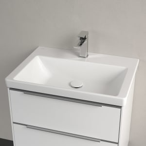 Villeroy & Boch Subway 3.0 Waschtisch 65 cm, mit 1 Hahnloch, ohne Überlauf