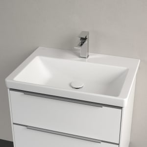 Villeroy & Boch Subway 3.0 Waschtisch 65 cm, mit 1 Hahnloch, ohne Überlauf