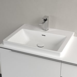 Villeroy & Boch Subway 3.0 Waschtisch 60 cm, mit 1 Hahnloch, mit Überlauf