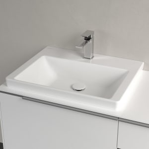 Villeroy & Boch Subway 3.0 Waschtisch 60 cm, mit 1 Hahnloch, ohne Überlauf