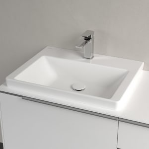 Villeroy & Boch Subway 3.0 Waschtisch 60 cm, mit 1 Hahnloch, ohne Überlauf