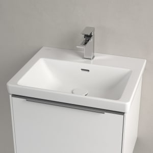 Villeroy & Boch Subway 3.0 Waschtisch 55 cm, mit 1 Hahnloch, mit Überlauf