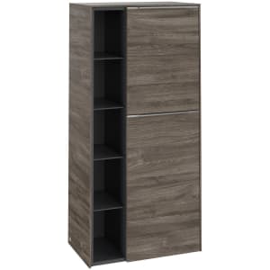 Villeroy & Boch Subway 3.0 Mittelschrank 57,4 x 120 cm mit 1 offenen Fach und 2 Türen, Anschlag rechts