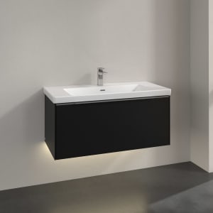 Villeroy & Boch Subway 3.0 Waschtischunterschrank 97,3 cm, 1 Auszug, mit LED-Beleuchtung