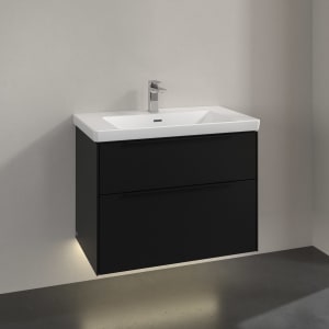 Villeroy & Boch Subway 3.0 Waschtischunterschrank 77,2 cm, 2 Auszüge, mit LED-Beleuchtung