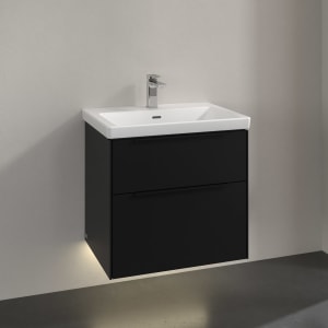 Villeroy & Boch Subway 3.0 Waschtischunterschrank 62,2 cm, 2 Auszüge, mit LED-Beleuchtung