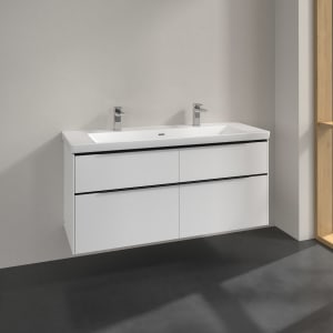 Villeroy & Boch Subway 3.0 Waschtischunterschrank 127,2 cm, 4 Auszüge, ohne LED-Beleuchtung