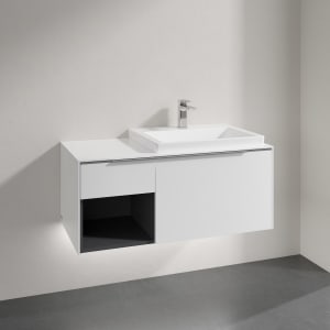 Villeroy & Boch Subway 3.0 Badmöbel-Set 100,1 cm mit Beleuchtung, Waschbecken rechts