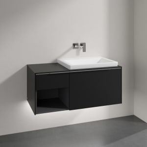 Villeroy & Boch Subway 3.0 Badmöbel-Set 100,1 cm mit Beleuchtung, Waschbecken rechts