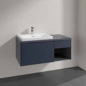 Villeroy & Boch Subway 3.0 Badmöbel-Set 100,1 cm, Waschbecken links mit CeramicPlus