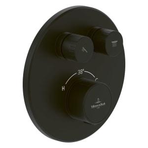 Villeroy & Boch Universal Unterputz-Badethermostat mit Zweiwege-Mengenregulierung, für Wanne & Dusche