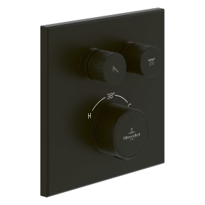 Villeroy & Boch Universal Unterputz-Badethermostat mit Zweiwege-Mengenregulierung, für Wanne & Dusche
