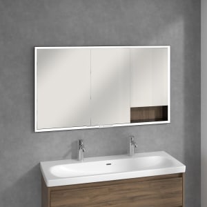 Villeroy & Boch My View+ Einbau-Spiegelschrank 130 x 75 cm