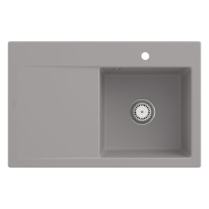 Villeroy & Boch Subway Style 45 Einbauspüle, Ablaufgarnitur mit Handbetätigung, Becken rechts