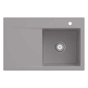 Villeroy & Boch Subway Style 45 Einbauspüle, Ablaufgarnitur mit Handbetätigung, Becken rechts