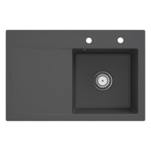 Villeroy & Boch Subway Style 45 Einbauspüle, Ablaufgarnitur mit Excenterbetätigung, Becken rechts