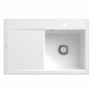 Villeroy & Boch Subway Style 45 Einbauspüle, Ablaufgarnitur mit Excenterbetätigung, Becken rechts