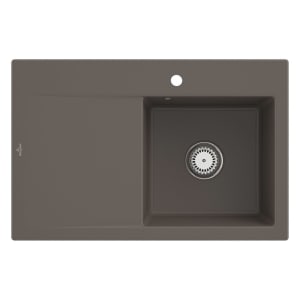 Villeroy & Boch Subway Style 45 Einbauspüle, Ablaufgarnitur mit Excenterbetätigung, Becken rechts