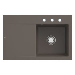 Villeroy & Boch Subway Style 45 Einbauspüle, Ablaufgarnitur mit Excenterbetätigung, Becken rechts