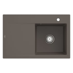 Villeroy & Boch Subway Style 45 Einbauspüle, Ablaufgarnitur mit Excenterbetätigung, Becken rechts