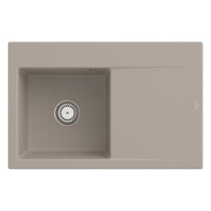 Villeroy & Boch Subway Style 45 Einbauspüle, Ablaufgarnitur mit Handbetätigung, Becken links