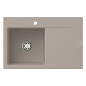 Villeroy & Boch Subway Style 45 Einbauspüle, Ablaufgarnitur mit Handbetätigung, Becken links