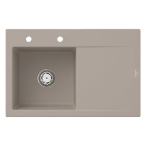 Villeroy & Boch Subway Style 45 Einbauspüle, Ablaufgarnitur mit Handbetätigung, Becken links