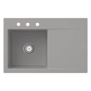 Villeroy & Boch Subway Style 45 Einbauspüle, Ablaufgarnitur mit Handbetätigung, Becken links