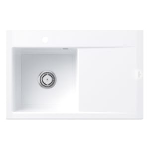 Villeroy & Boch Subway Style 45 Einbauspüle, Ablaufgarnitur mit Handbetätigung, Becken links