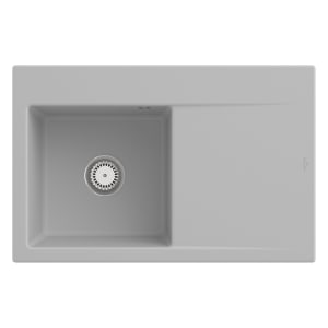 Villeroy & Boch Subway Style 45 Einbauspüle, Ablaufgarnitur mit Handbetätigung, Becken links