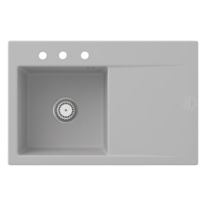 Villeroy & Boch Subway Style 45 Einbauspüle, Ablaufgarnitur mit Handbetätigung, Becken links