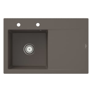 Villeroy & Boch Subway Style 45 Einbauspüle, Ablaufgarnitur mit Handbetätigung, Becken links