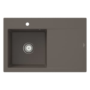 Villeroy & Boch Subway Style 45 Einbauspüle, Ablaufgarnitur mit Handbetätigung, Becken links