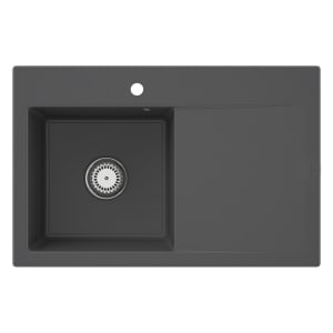 Villeroy & Boch Subway Style 45 Einbauspüle, Ablaufgarnitur mit Excenterbetätigung, Becken links