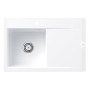 Villeroy & Boch Subway Style 45 Einbauspüle, Ablaufgarnitur mit Excenterbetätigung, Becken links