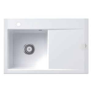 Villeroy & Boch Subway Style 45 Einbauspüle, Ablaufgarnitur mit Excenterbetätigung, Becken links