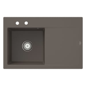 Villeroy & Boch Subway Style 45 Einbauspüle, Ablaufgarnitur mit Excenterbetätigung, Becken links