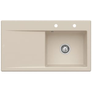 Villeroy & Boch Subway Style 50 Einbauspüle, Ablaufgarnitur mit Handbetätigung, Becken rechts