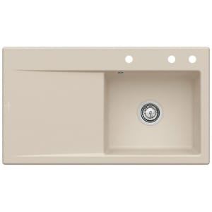 Villeroy & Boch Subway Style 50 Einbauspüle, Ablaufgarnitur mit Handbetätigung, Becken rechts