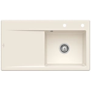 Villeroy & Boch Subway Style 50 Einbauspüle, Ablaufgarnitur mit Handbetätigung, Becken rechts