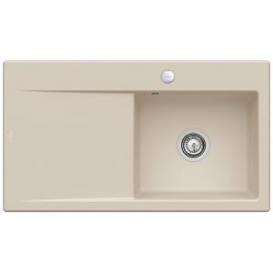 Villeroy & Boch Subway Style 50 Einbauspüle, Ablaufgarnitur mit Excenterbetätigung, Becken rechts