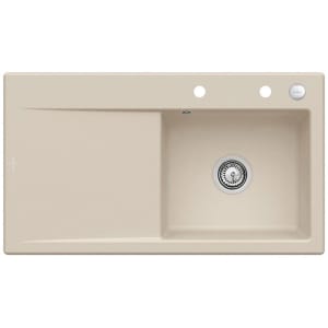 Villeroy & Boch Subway Style 50 Einbauspüle, Ablaufgarnitur mit Excenterbetätigung, Becken rechts