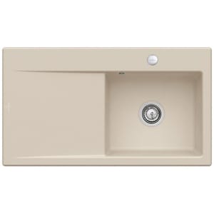 Villeroy & Boch Subway Style 50 Einbauspüle, Ablaufgarnitur mit Excenterbetätigung, Becken rechts