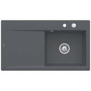 Villeroy & Boch Subway Style 50 Einbauspüle, Ablaufgarnitur mit Excenterbetätigung, Becken rechts