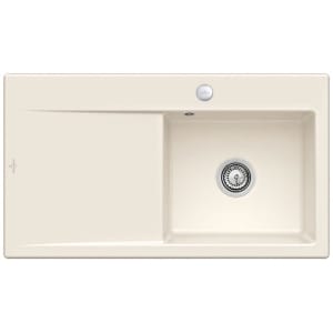 Villeroy & Boch Subway Style 50 Einbauspüle, Ablaufgarnitur mit Excenterbetätigung, Becken rechts