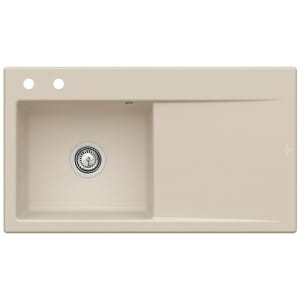 Villeroy & Boch Subway Style 50 Einbauspüle, Ablaufgarnitur mit Handbetätigung, Becken links