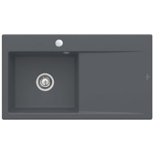 Villeroy & Boch Subway Style 50 Einbauspüle, Ablaufgarnitur mit Excenterbetätigung, Becken links