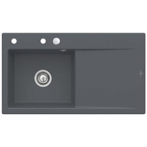 Villeroy & Boch Subway Style 50 Einbauspüle, Ablaufgarnitur mit Excenterbetätigung, Becken links