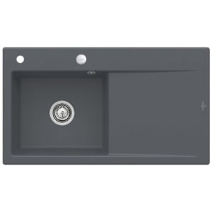 Villeroy & Boch Subway Style 50 Einbauspüle, Ablaufgarnitur mit Excenterbetätigung, Becken links