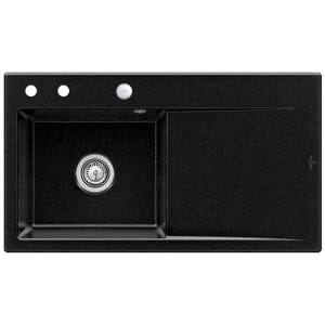 Villeroy & Boch Subway Style 50 Einbauspüle, Ablaufgarnitur mit Excenterbetätigung, Becken links